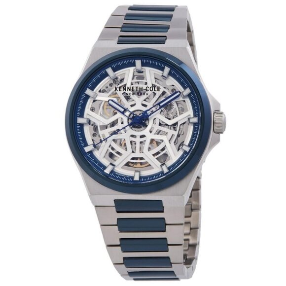 NWT Authentic Kenneth Cole New York Skeleton Automatic Men's Watch - Picture 1 of 3